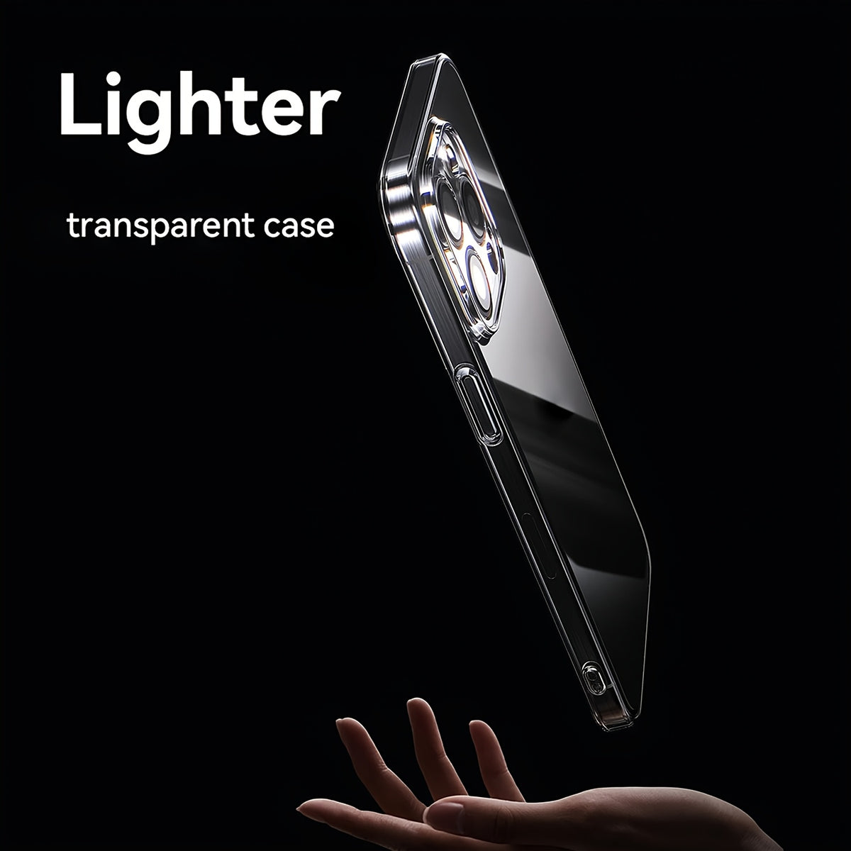 Crystal Clear Anti-Yellowing Phone Case for iPhone 18/17 Pro Max