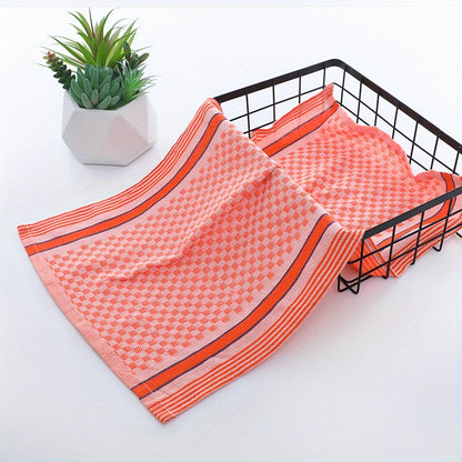 4/6pcs Kitchen Dish Towels, Super Soft Waffle Weave, Colorful Plaid Pattern, Large Square Rags for Washing and Drying Dishes, Household Use, Washable Kitchen Towels, Tea Towels, Suitable for Living Room, Bedroom, Bathroom, To