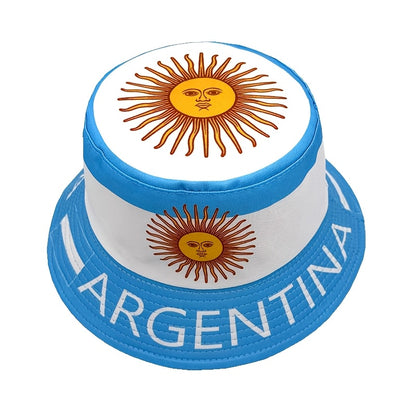 Men's Argentina Flag Bucket Hat - Lightweight, Wide Brim, Casual Outdo