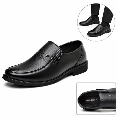 Men's Breathable Split Leather Loafers for Business & Casual