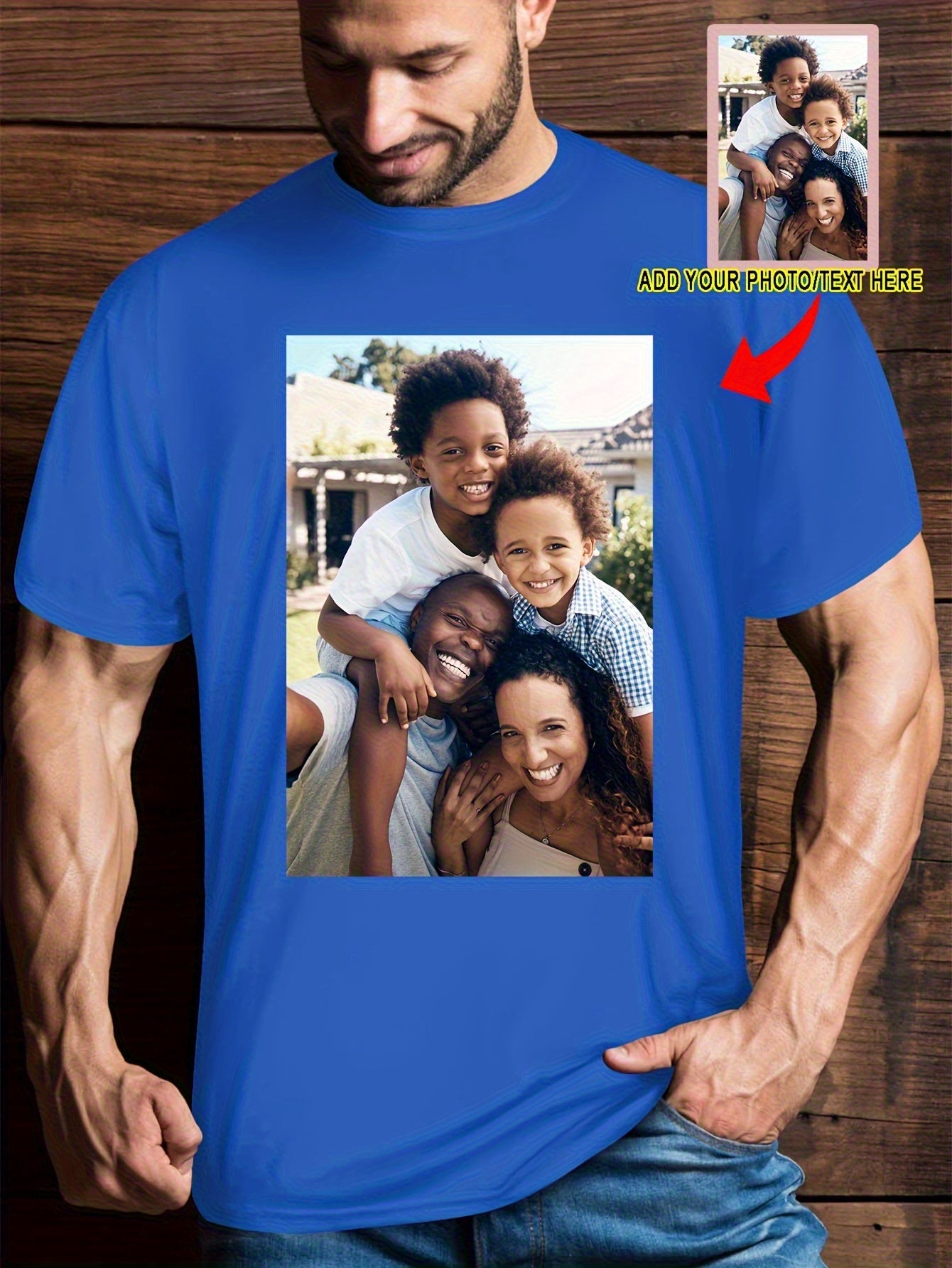 Men's Custom 3D Print T-Shirt - Quick-Dry Breathable Crew Neck
