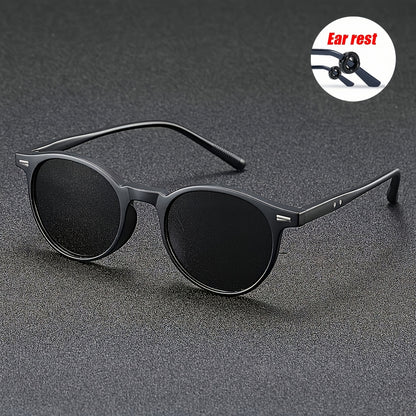 Unisex Amber Round Sunglasses with UV400 Protection