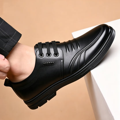 Men's Business Casual Oxford Shoes - Soft Comfortable Lace-Up