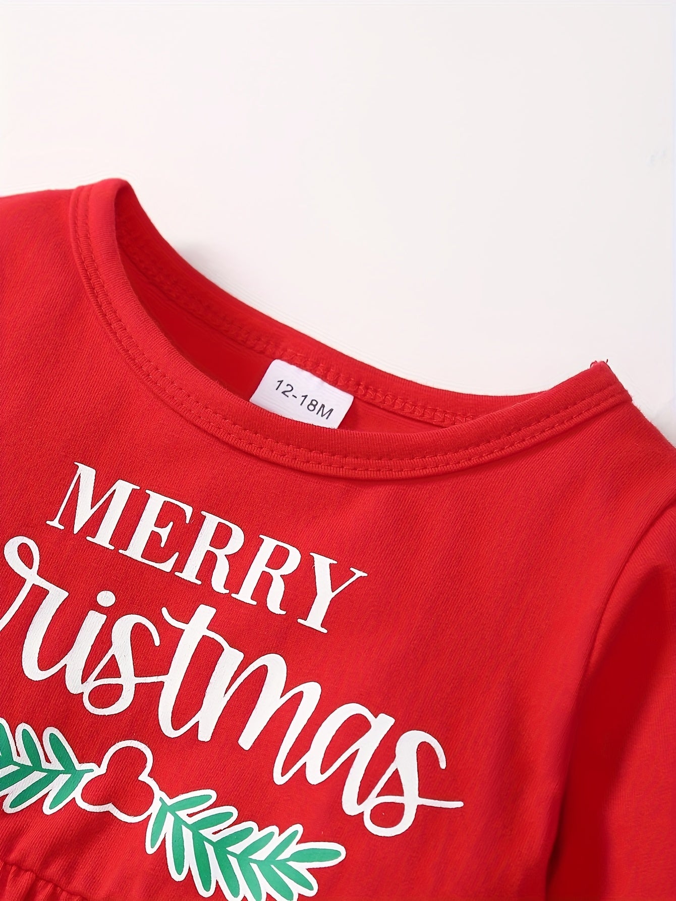 2 հատ եղջերուի ասեղնագործված երկար թևքերով զգեստներ + Սուրբ Ծննդյան գլխարկի նվերների տուփ՝ պատահական, լիարժեք տպագրությամբ կողքից պատրաստված տաբատների հավաքածու՝ աղջիկների համար, գեղեցիկ երեկույթի հանդերձանք, բացօթյա օգտագործման համար