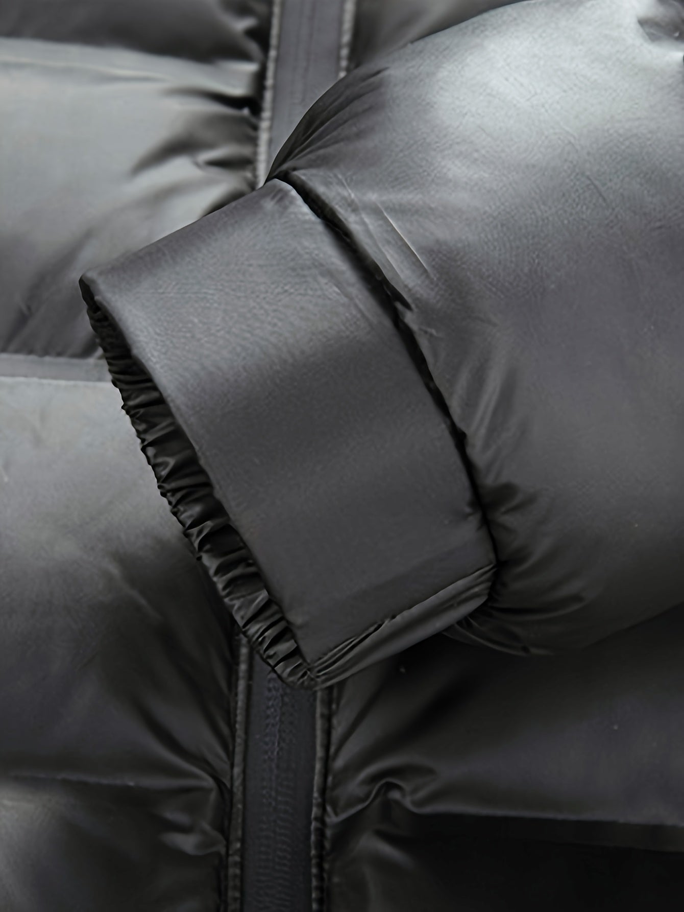 Men'S Heavyweight Winter Jacket - Thermal Insulated Coat with Zipper Closure, Slim Fit Formal & Casual Outerwear in Dark Green/Blue, Polyester-Lined Cold Weather Jacket for Everyday & Special Occasions, Winter Coats, Seasonal