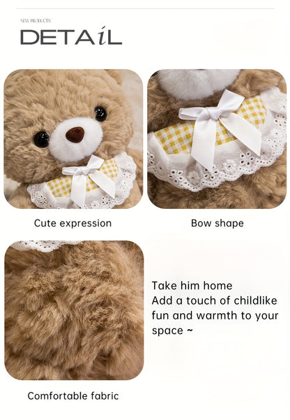A Cute 33Cm/12.99In Plush Teddy Bear Toy, Fully Stuffed, Perfect As a Birthday Gift for Girls, a Companion Gift, a Christmas Present, Or Home Decoration