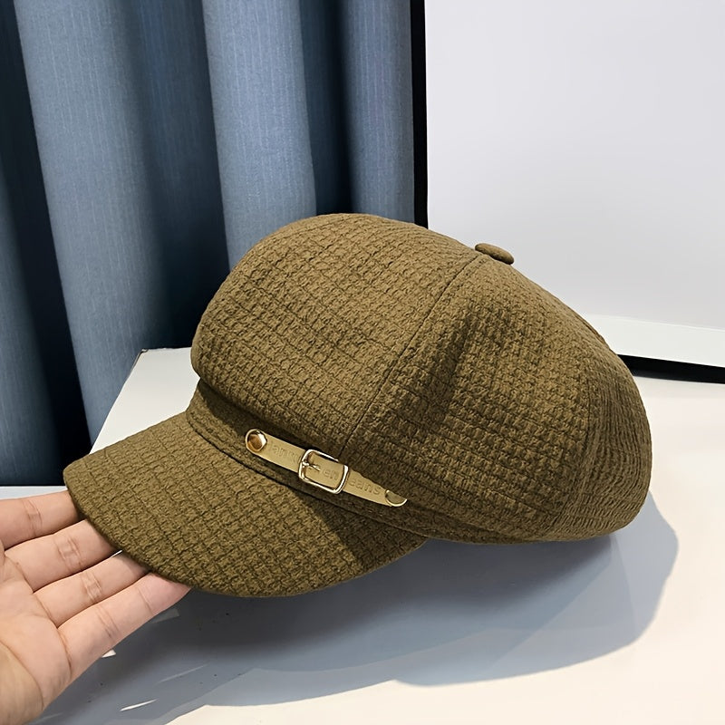Women's Lightweight Octagonal Breton Cap Stylish Outdoor Hat