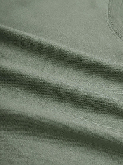 Women's Casual Cotton T-Shirt with Hummingbird Leaf Print