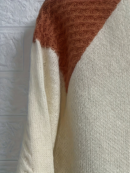 Winter Women's Knitted Christmas Sweater - Printed holiday pattern with soft faux fur trim, warm and cozy, suitable for holiday parties, family gatherings and casual Casual Attire | 2025 Hot Christmas fashion, Women's gift id