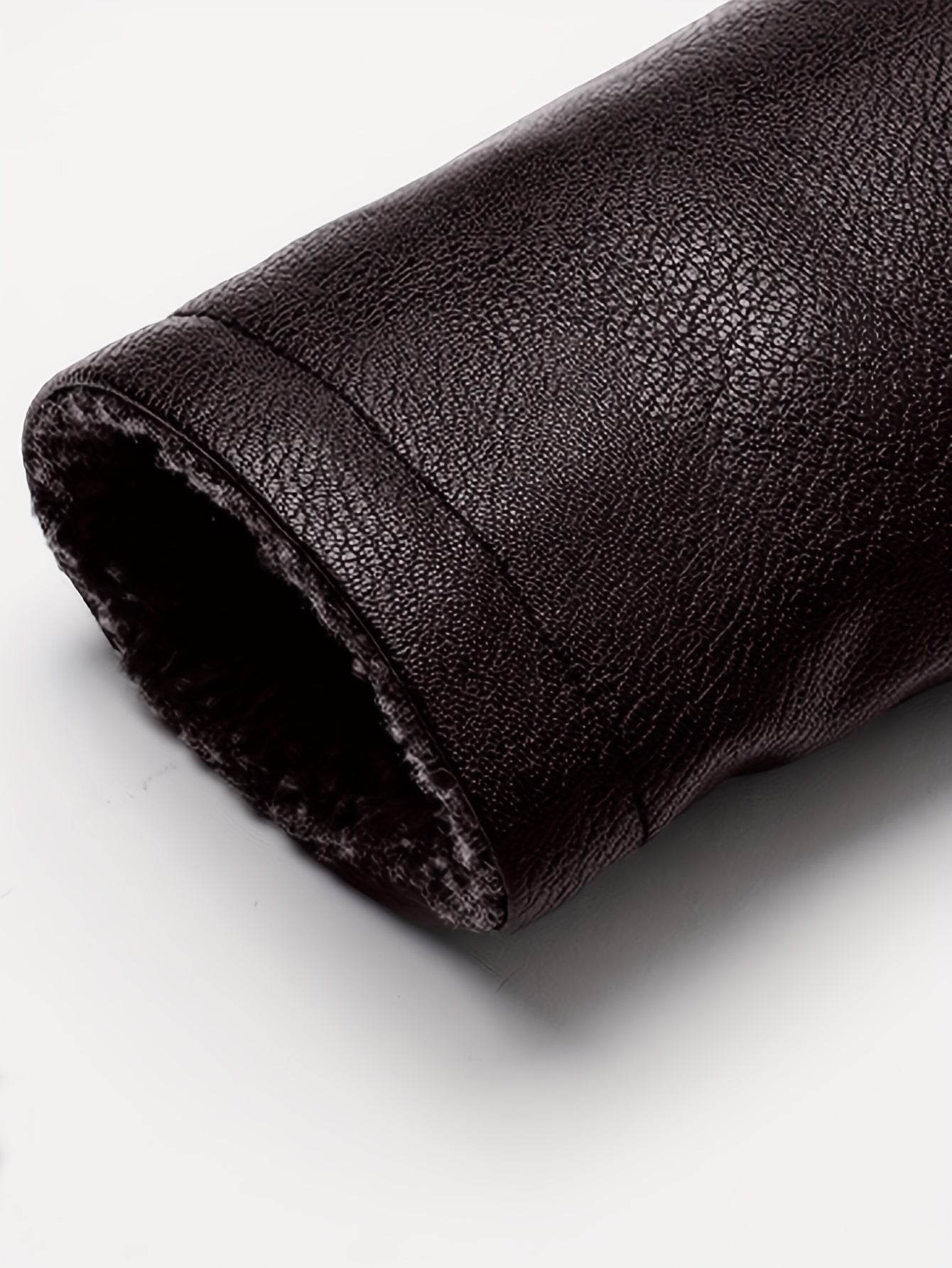 Men'S Cozy Fleece-Lined Bomber Jacket - Thick Winter Coat with Multiple Pockets, Zip-Up Casual Pilot Style, Brown, Polyester Lining, Perfect for Fall & Winter, Winter Bomber Jacket