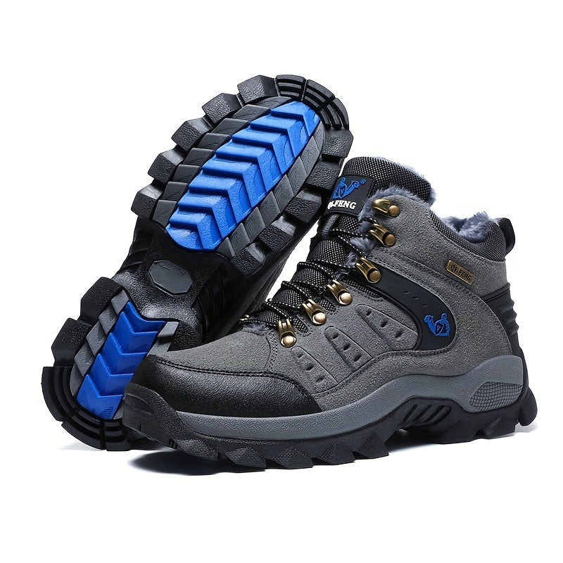 Winter Plus Velvet Warm Outdoor Hiking Shoes Men And Women Casual Sports Shoes Couples Large Size Shoes