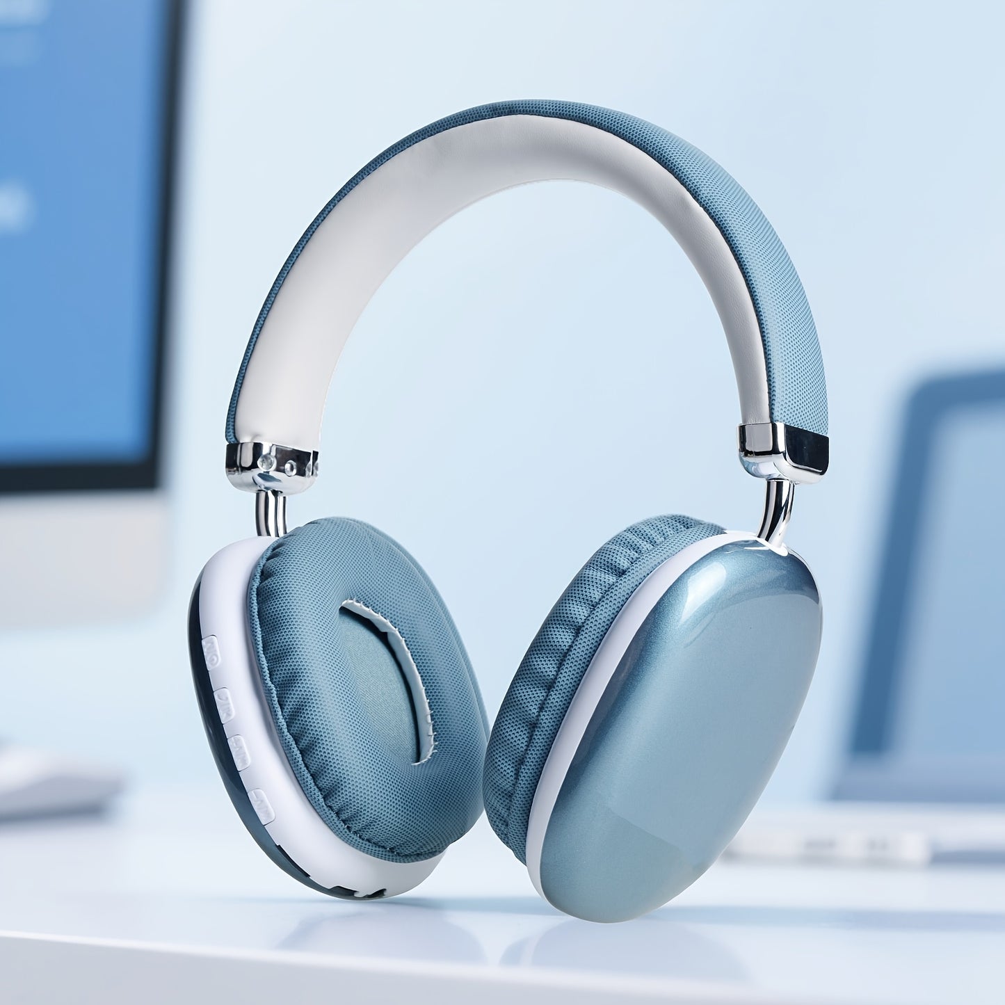 Wireless Over-Ear Headphones with Mic and Type-C Charging