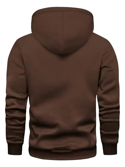 Men's Casual Hooded Sweatshirt with Argentina Flag Pattern
