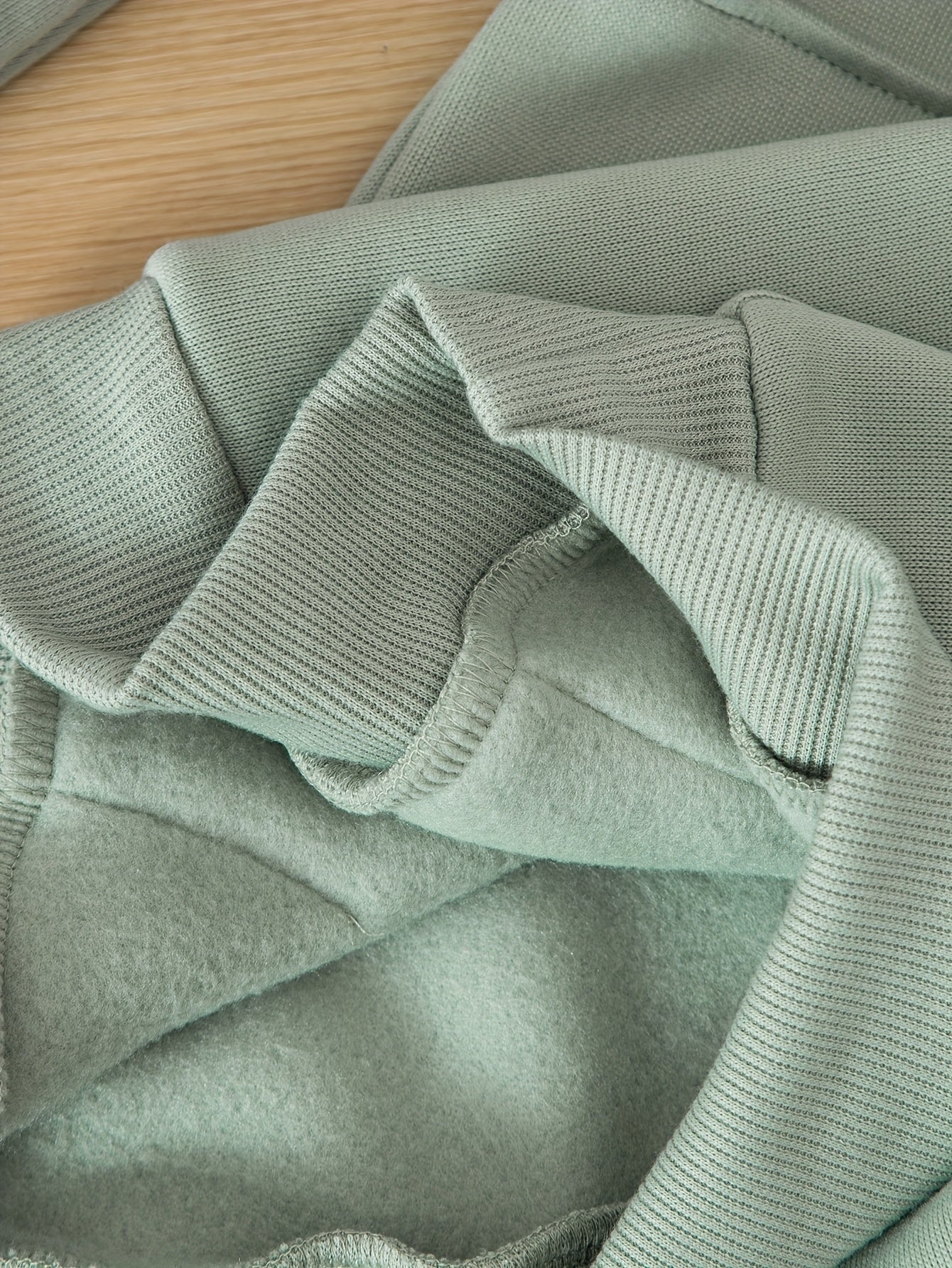 Boys' Cozy Fleece-Lined Hoodie & Sweatpants Set - Olive Green Casual Winter Outfit with Pockets, Thick Warmth for Fall & Winter, Regular Fit, Casual Attire, for Outdoor