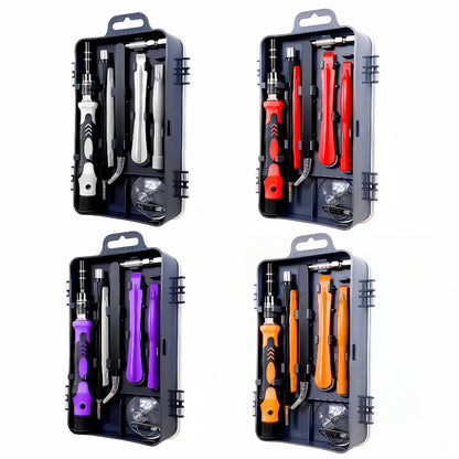 117in 1 Precision Screwdriver Set, Tool Gifts for Men, Mini Repair Tool Kit with Torx Triwing Bits, Repair for Computer, Macbook, Laptop, Glasses. Screwdriver bits are made of high-quality CRV steel, which is wear-resistant a