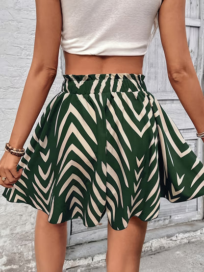 Women's Casual Zebra Print Loose Fit Shorts for Spring-Summer