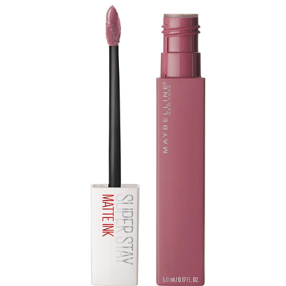 Maybelline Super Stay Matte Ink Liquid Lipstick Makeup, Long Lasting High Impact Color, up to 16H Wear, Exhilarator, Ruby Red, 1 Count, Packaging May Vary
