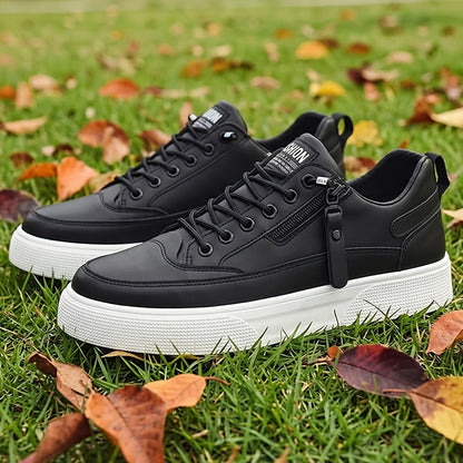 Men's Low-Top Casual Athletic Shoes with Thick PVC Sole