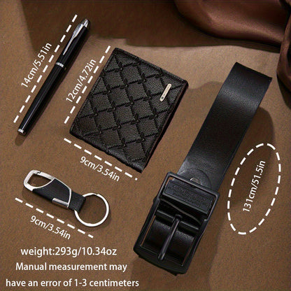 Men's Belt Set, Simple Novelty Stylish Classic Belt Combo, Premium Daily Wear Set, Ideal Gift for Business / Anniversaries / Valentine's Day / Christmas and Other Holidays
