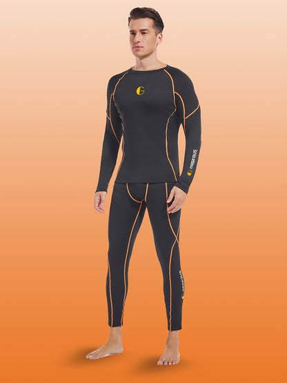 Men's Thermal Fleece Underwear Set for Cold Weather Sports