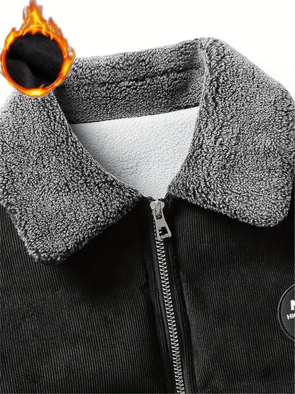 Men'S Heavyweight Winter Jacket - Thermal Insulated Cold Weather Coat with Full-Zip Closure, Fleece & Stand Collar - Brown - Casual Outerwear for, Thick, Thick Winter Jacket For Men, Winter Jacket For Men, Winter Coat For Men