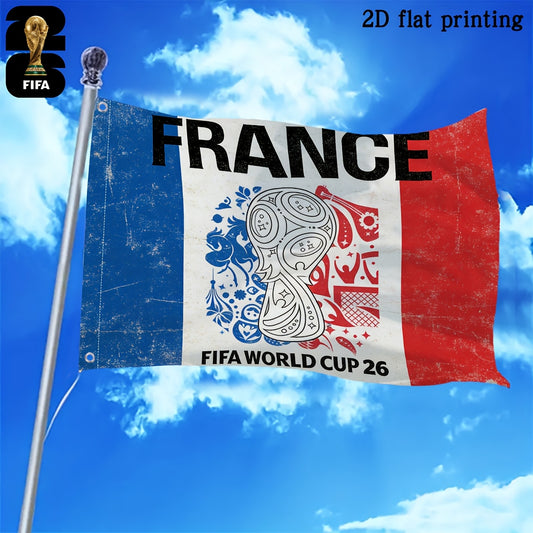 2026 FIFA World Cup Polyester Square Flag with Mascot Design - ayq
