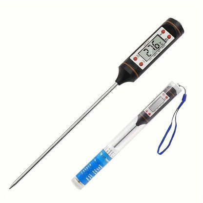 1pc Meat Food Instant Read BBQ Garden Kitchen Outdoor Camping Cooking Barbecue Digital Thermometer Used for Milk Heating Candy Baking Grilling and Other Kitchen Gadgets