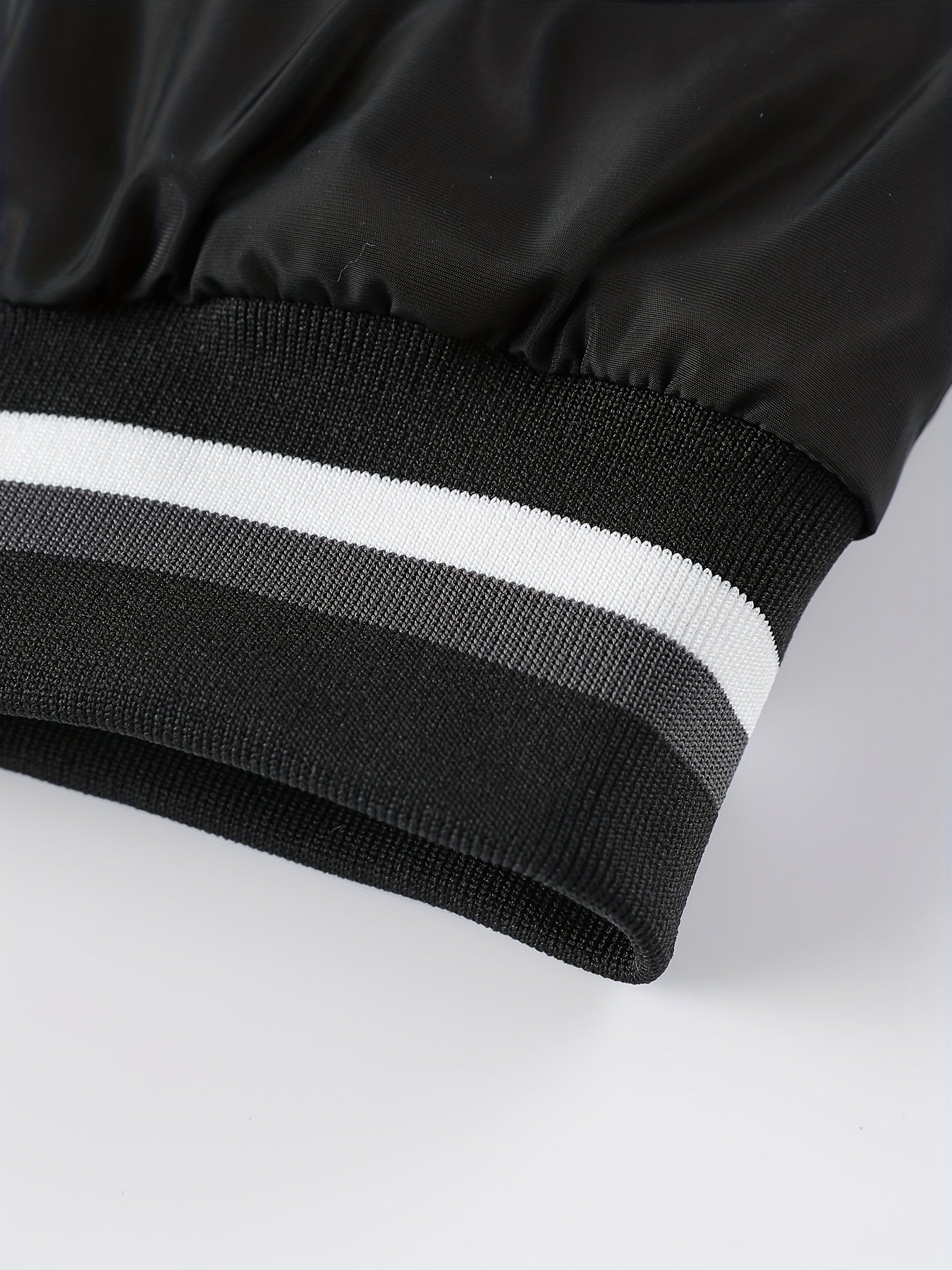 Men'S Winter Jacket with Detachable Hood - Warm Fleece-Lined Zip-Up Coat, & Orange Contrast Design, Polyester Lining, Regular Fit for Cold Weather, Casual Outerwear, Durable Zipper Closure