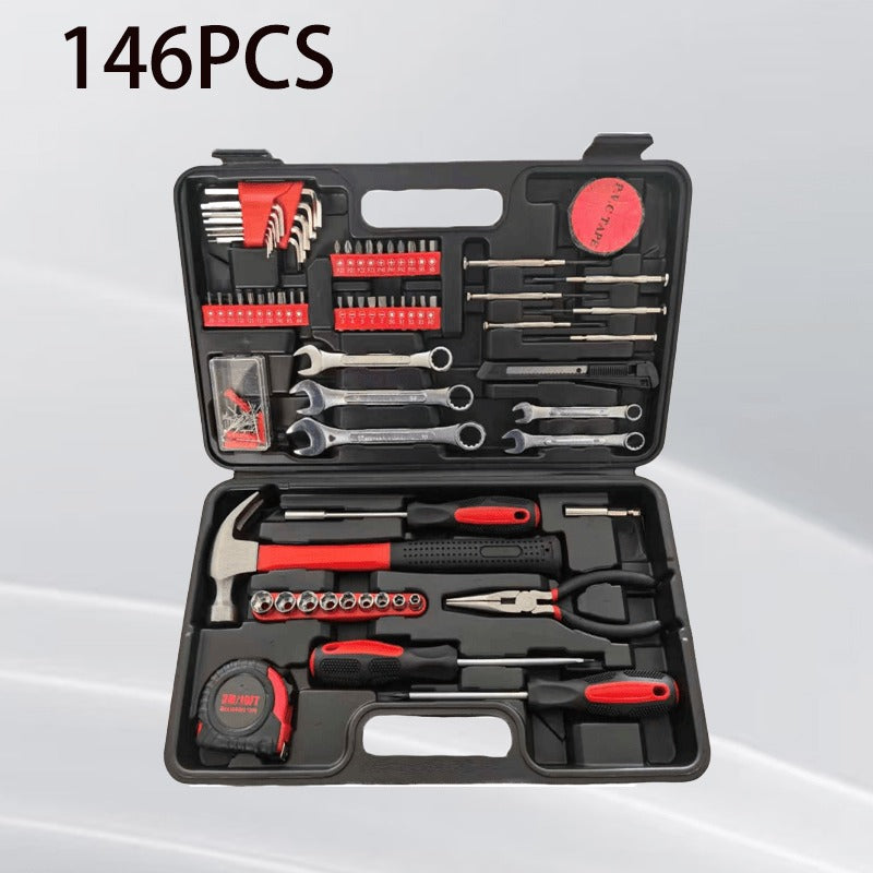 Home and Auto Repair Dual-Purpose Tool Set! No Need to Worry About Home Auto Repairs—this Versatile Set Handles Both Household and Automotive Maintenance. It Includes a Rich Assortment of Automotive Mechanical Tools, Making