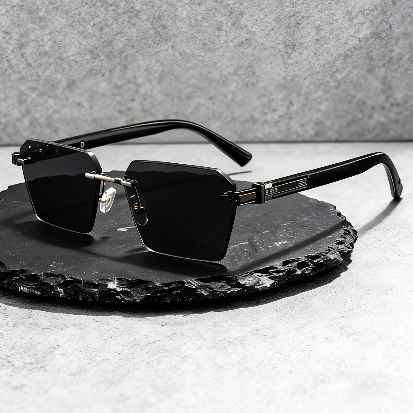 Rimless Vintage UV400 Copper Frame Fashion Glasses for Men & Women