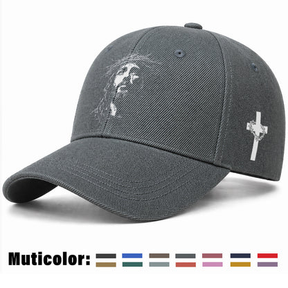 Unisex Christian Baseball Cap with Adjustable Cross Design