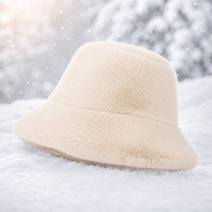 Women's Soft Warm Outdoor Bucket Hat for Fall Winter