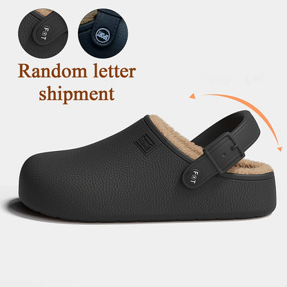 Men's Casual Unisex Slippers with Plush Lining and Thick EVA Sole