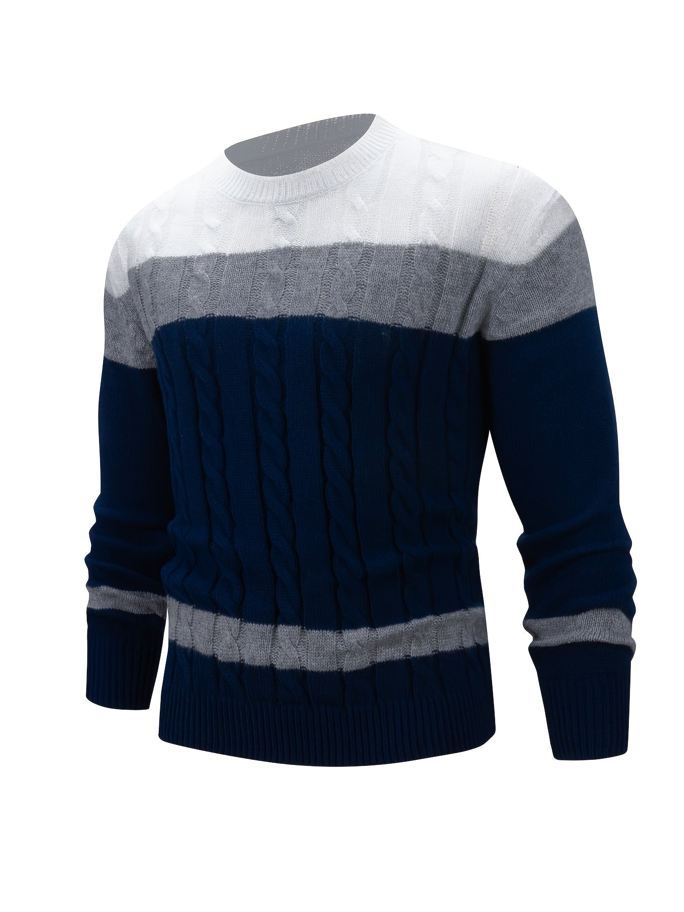 New Fashion Versatile Casual Men's Knit Pullover