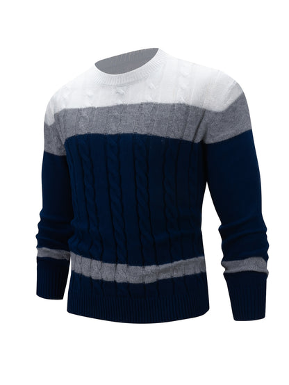 New Fashion Versatile Casual Men's Knit Pullover