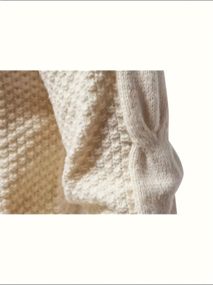 Տղամարդկանց հասուն և նրբագեղ դիզայնով երկար թևքերով տրիկոտաժե սվիտեր, նոր աշուն/ձմեռ 2025 ոճ