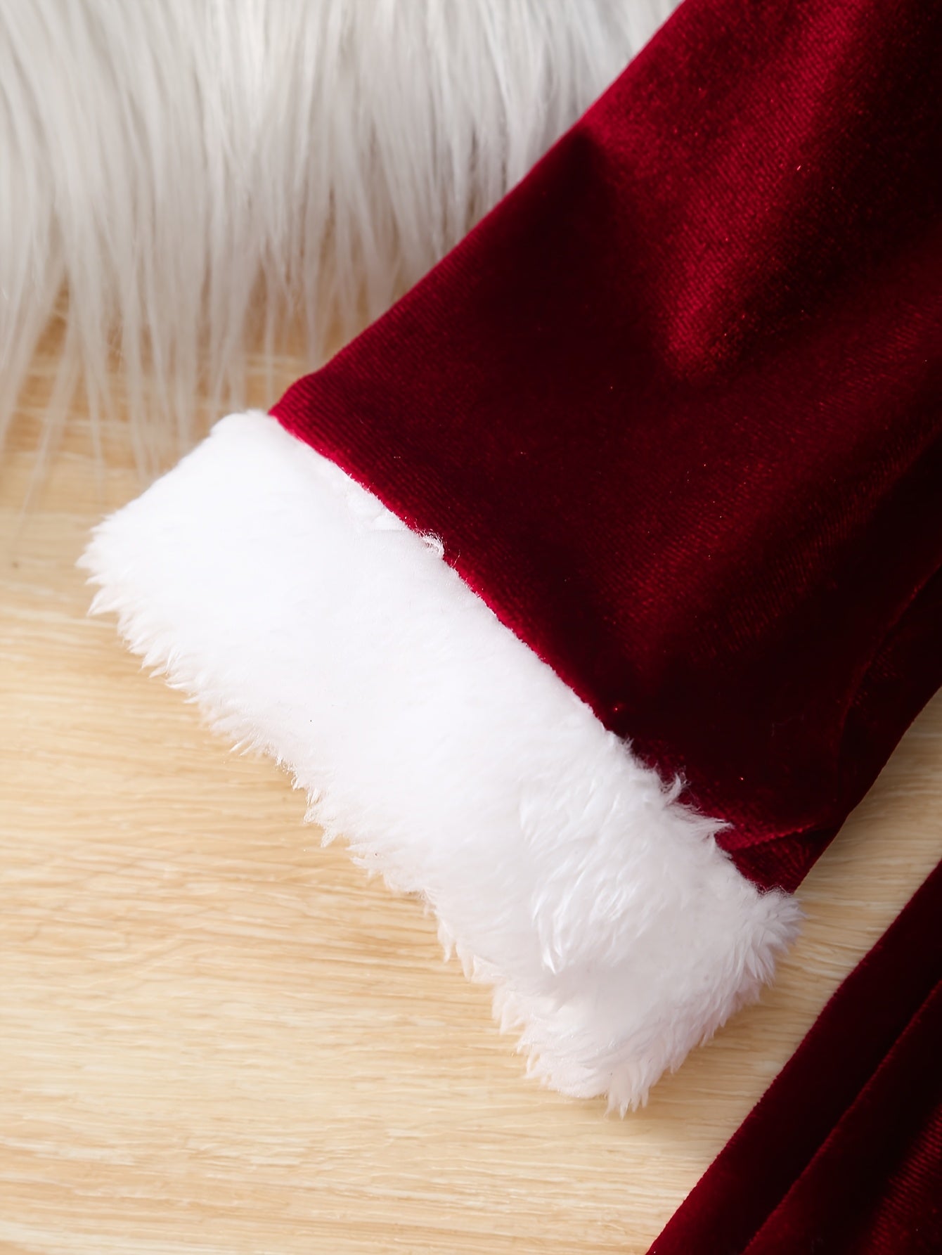 2 հատ ձմեռային զգեստ և գլխարկ - հարմարավետ մորթե տառով հանդերձանք (/), տաք երկար թևքով զգեստ՝ հարմար Սուրբ Ծննդյան համար, լուսանկարահանումներ - լվացքի մեքենայով լվացվող հագուստ