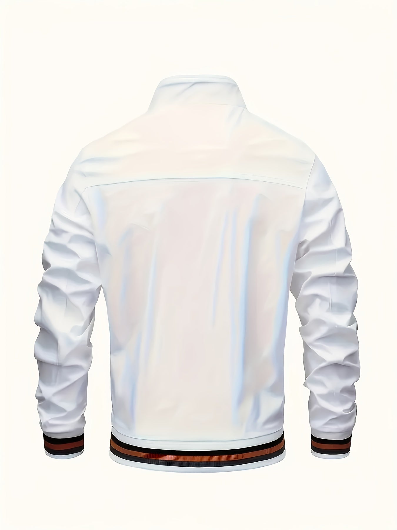 A Men'S Stylish Pilot Jacket, Made of Durable Fabric, Features Classic Striped Details, Perfect for Casual Outings Or Hiking. It Offers a Sense of Confidence And Fashion, Making It an Ideal Gift for Men