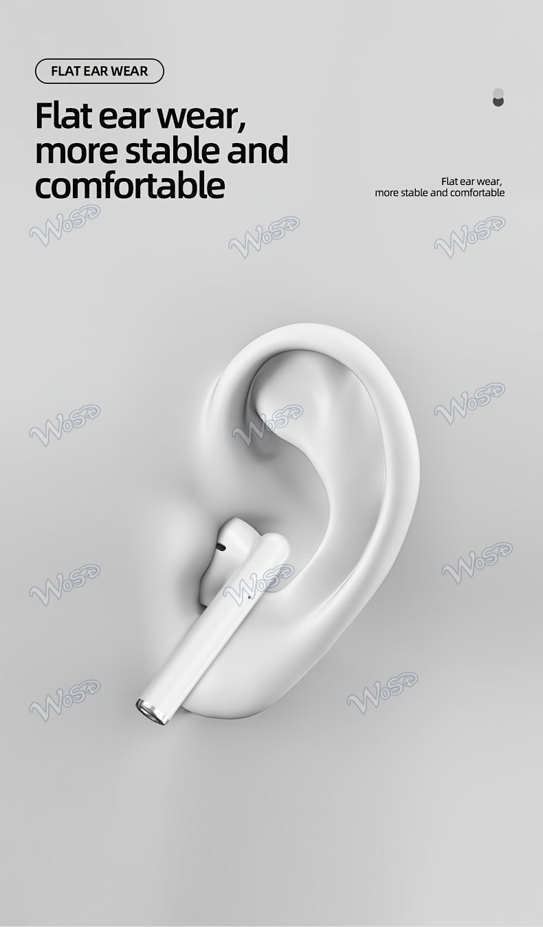 Wosd 2025 New TWS Wireless Earbuds - Unmatched True Wireless Convenience with Ergonomic Design for Maximum Comfort And High-Fidelity Sound Featuring Dolby Bass, ACC Stereo HD Calling - Perfect for Android And Iphone Users, Gr