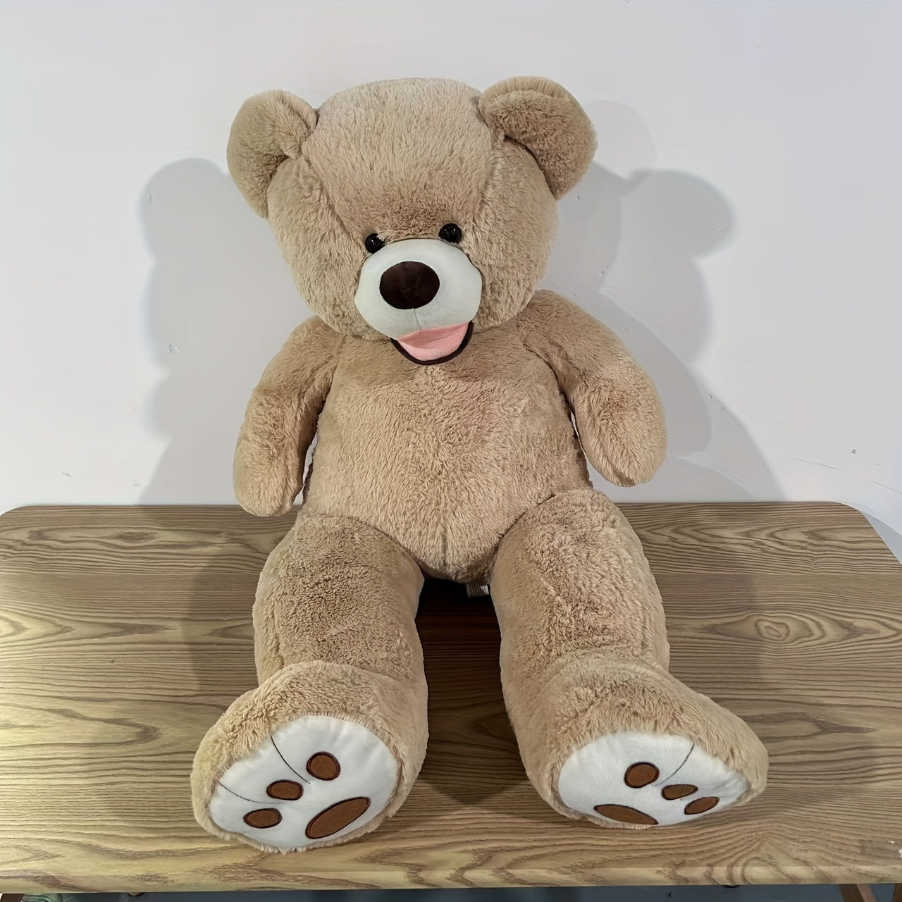 95Cm/37.4In Cartoon Plush Doll Large Bear Stuffed Toy Home Essentials Soft Plush Animals Big Bear Home Decor Party Adorable for Children Ideal Gift for Birthdays And Holidays