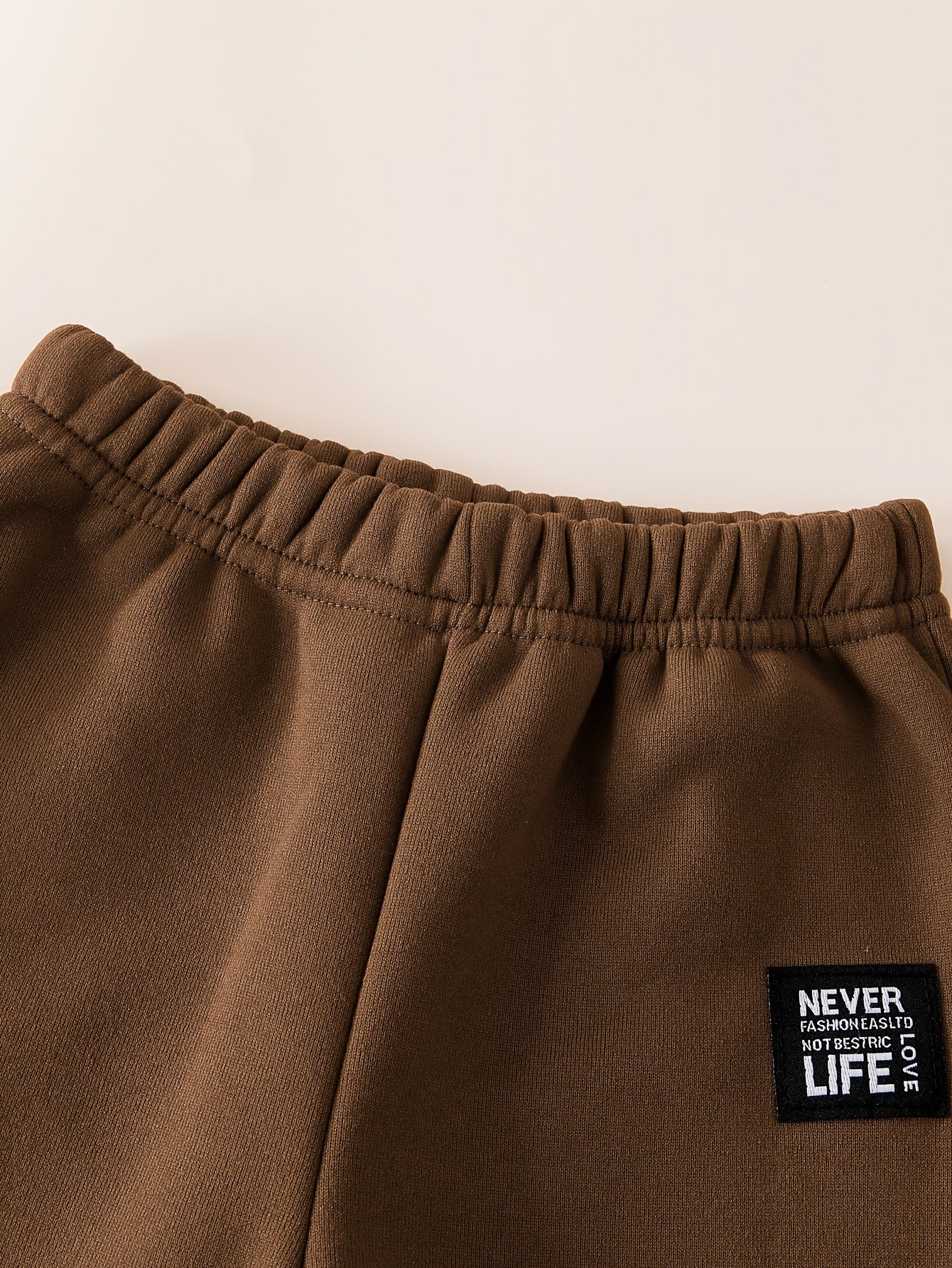 Աշնանային ձմեռային նոր, հաստ, կլոր վզով սվիտեր, երկար թևքերով, 3 գույնանի, պատչվորք, խաչաձև նախշերով, տառերով պատչ, տաք, հարմարավետ, առօրյա, բազմակողմանի սպորտային տաբատ, 2 հատանոց հավաքածու, DONABEBE, բացօթյա օգտագործման համար