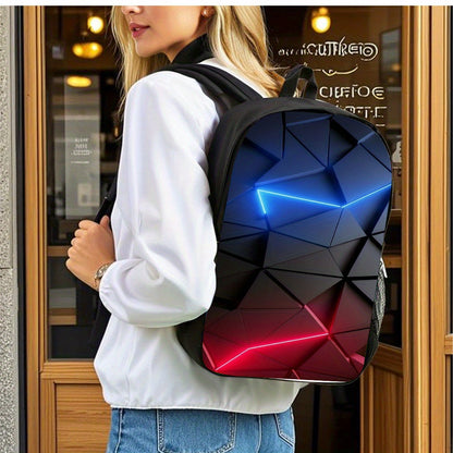 3pcs Gamer Large Capacity Lightweight Nylon Daypack with Lunch Bag  Pencil Case, Perfect for, Travel, or Daily Commute, Great Birthday or Holiday Gift, Backpack for Travel