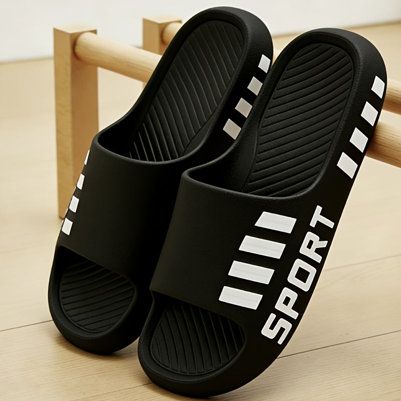 Men's Plus Size Casual Slip-On Slippers for Indoor & Outdoor