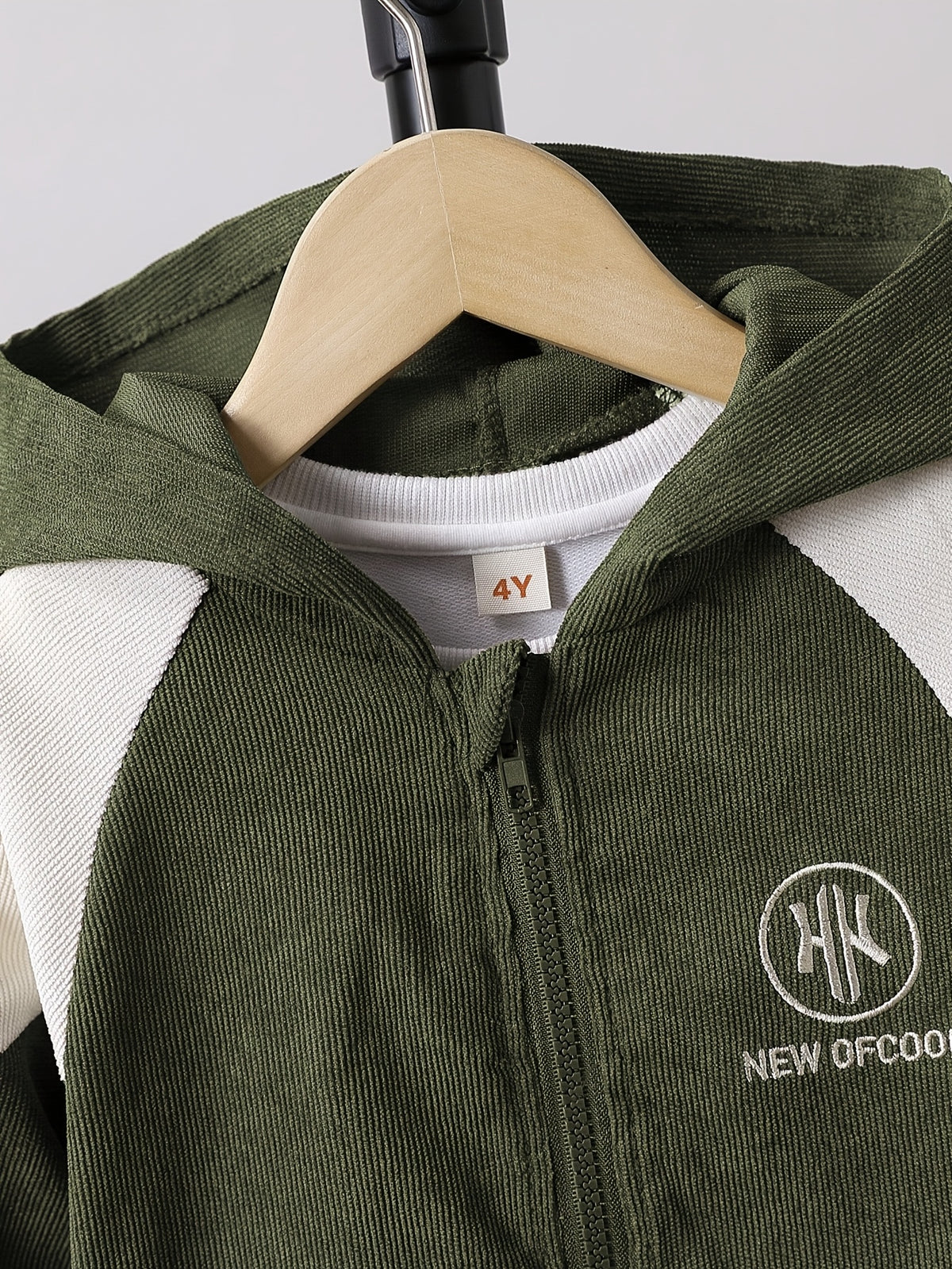 Boys' Casual Hooded Zip-Up Jacket & Pants Set for Spring/Fall - ayq