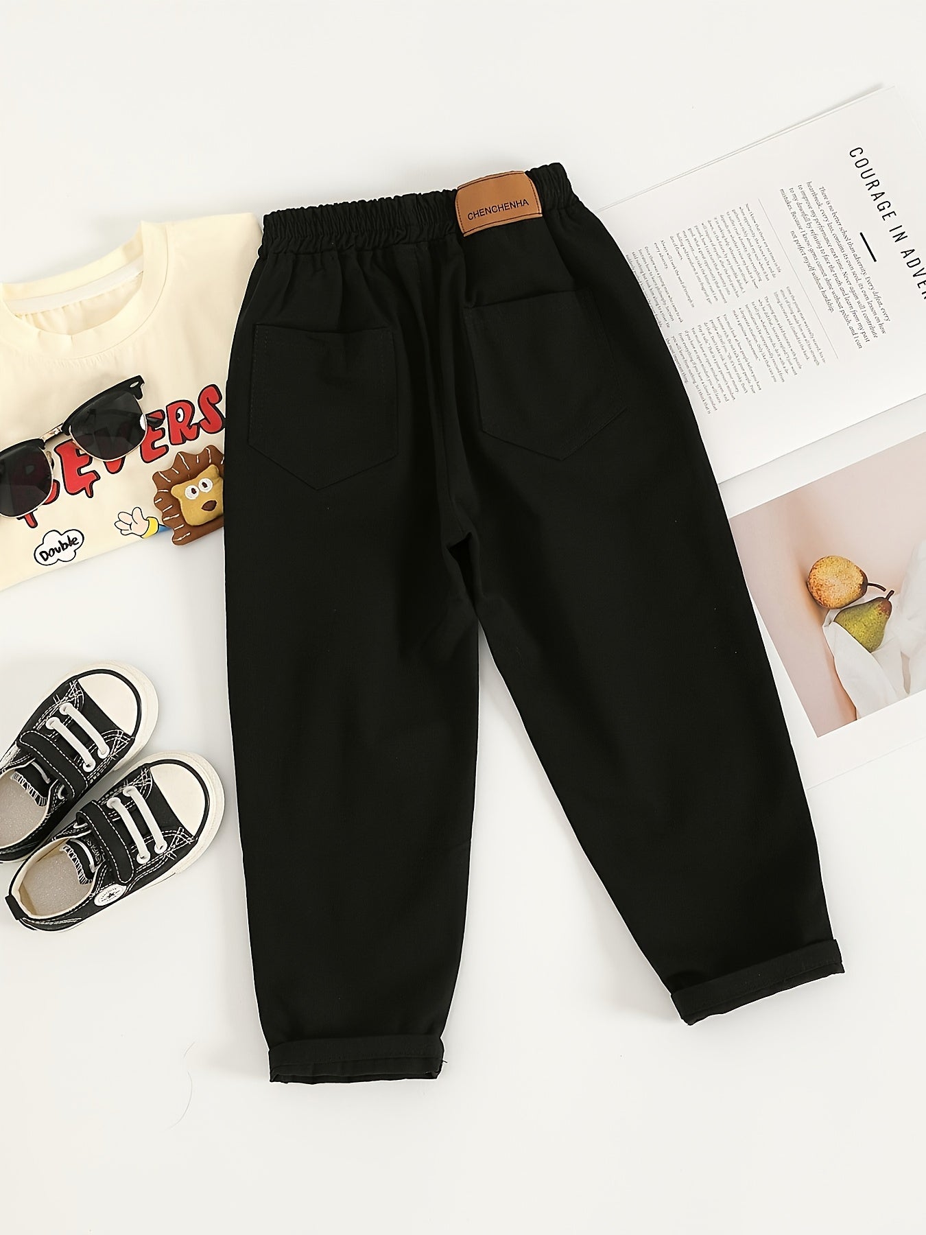 Boys' Casual Cotton Blend Long Pants for All Seasons