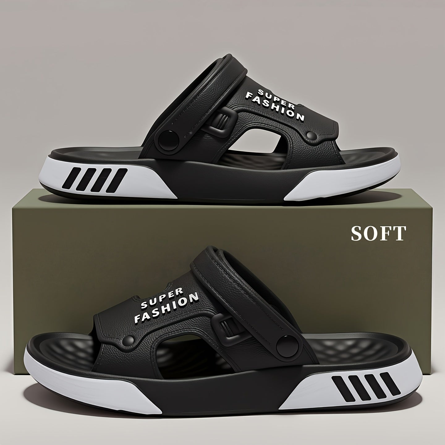Minimalist EVA Slip-On Sandals for Men and Women, All-Season Comfort