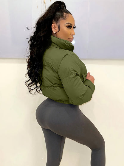 Աշնանային/ձմեռային եվրոպական և ամերիկյան կանացի կարճ բաճկոն