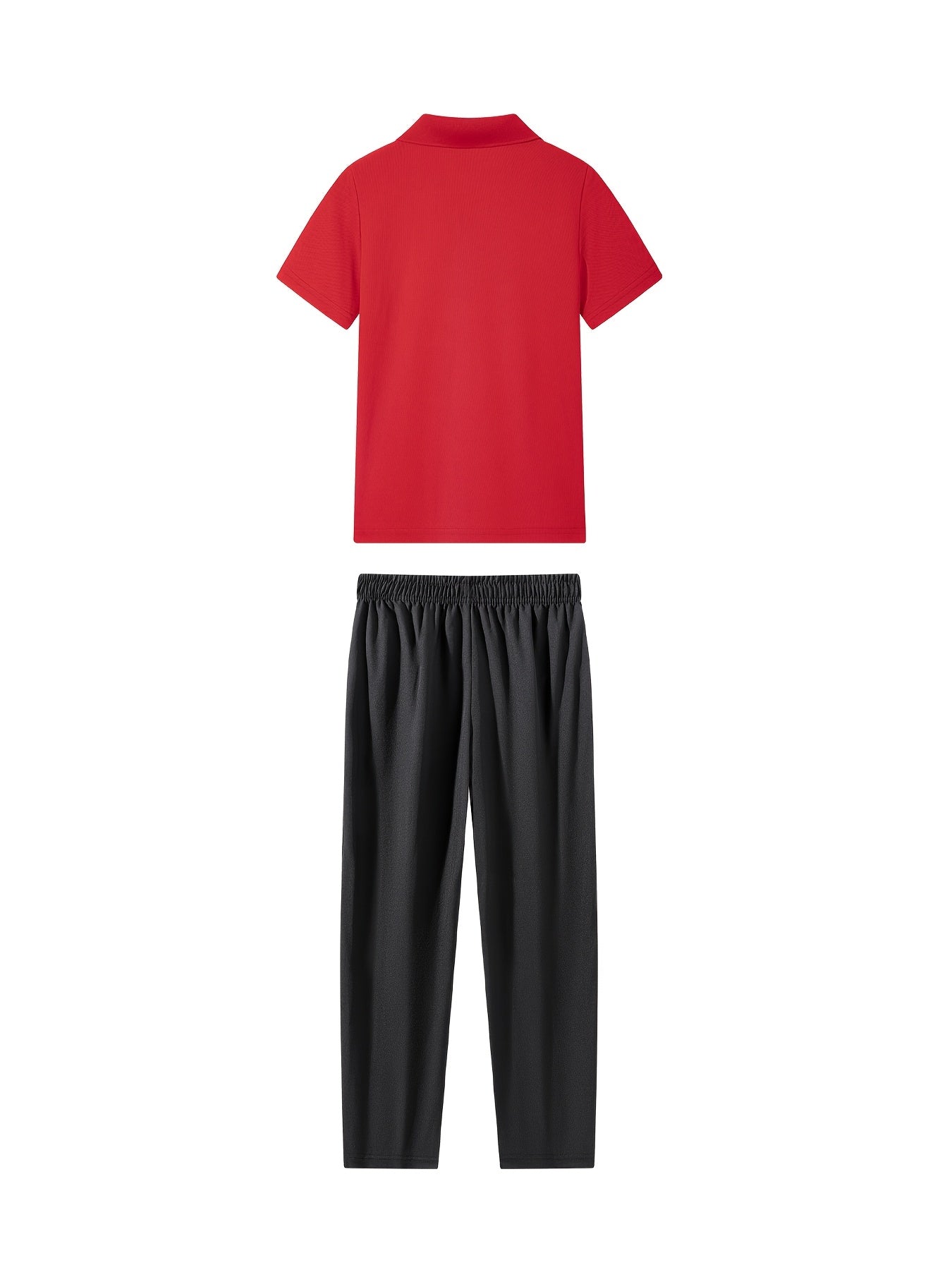 Boys' Spring/Summer Polo Shirt & Stretch Trousers Set