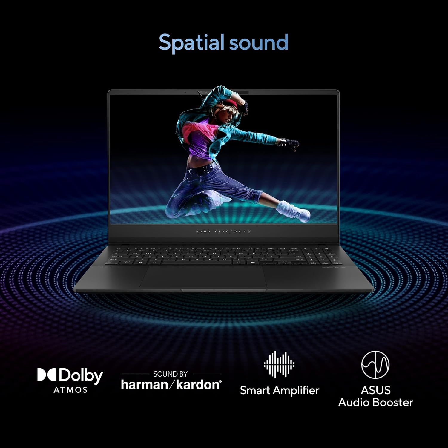 ASUS Vivobook S 14 OLED Slim Laptop, Intel Core Ultra 9 185H, 16GB, 1TB SSD, Fast Charging, RGB Keyboard, Thunderbolt 4, Neutral Black, S5406MA-AS96, Intel Evo Edition