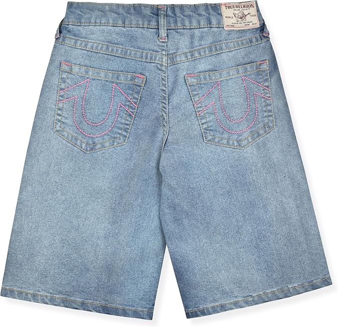 Girls Denim Shorts and Graphic Tee Set for Summer